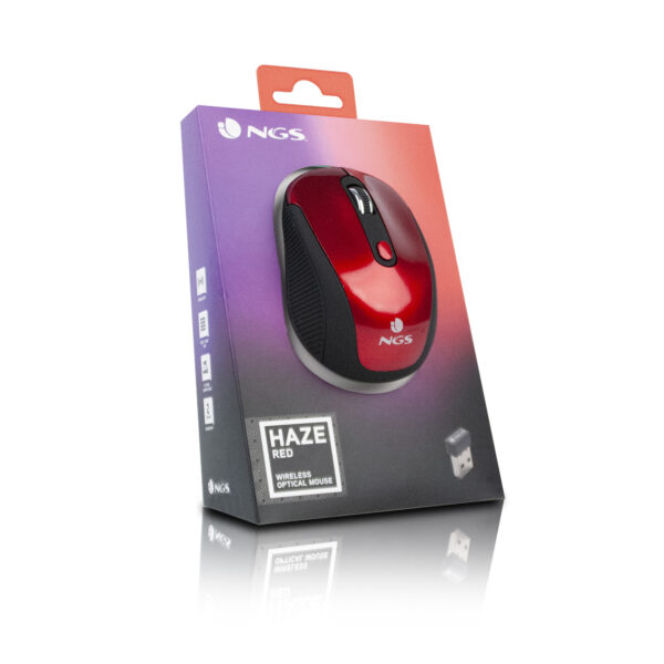 Prix Souris sans fil NGS Haze Rouge avec nano-récepteur (HAZERED) -  72.00 -  72.00 – Image 6