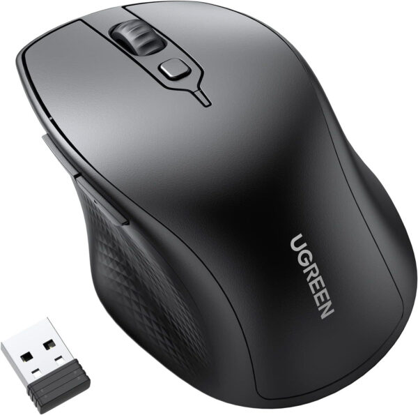 Souris sans fil Bluetooth Ugreen Silencieuse Ergonomique 2,4GHz (90395)