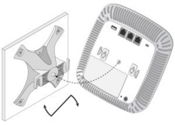 Support mural HPE Aruba AP-220-MNT-W1W, blanc (JW047A) – Image 2