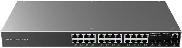 Switch Administrable niveau 2+ Grandstream GWN7803P 24 Ports PoE Gigabit + 4 Ports SFP – Image 2