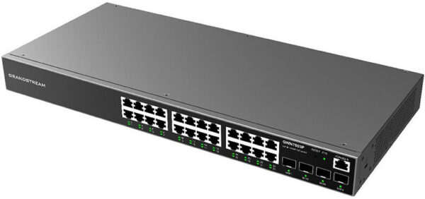 Switch Administrable niveau 2+ Grandstream GWN7803P 24 Ports PoE Gigabit + 4 Ports SFP – Image 3