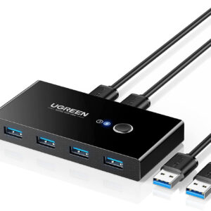 switch commutateur usb 30 ugreen kvm 4 ports pour 2 pc usb kvm 2 entrees 4 sorties usb 30768