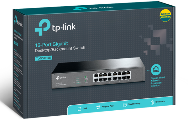 Switch rackable/de bureau TP-Link TL-SG1016D 16 ports Gigabit – Image 4