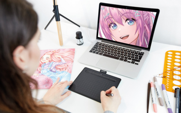 Tablette Graphique Wacom Intuos Manga Edition - Bluetooth (CTL-4100WLK-M2) – Image 3