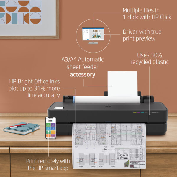 Prix Traceur HP DesignJet T230 de 24 pouces (5HB07A) -  12744.00 -  12744.00 – Image 6